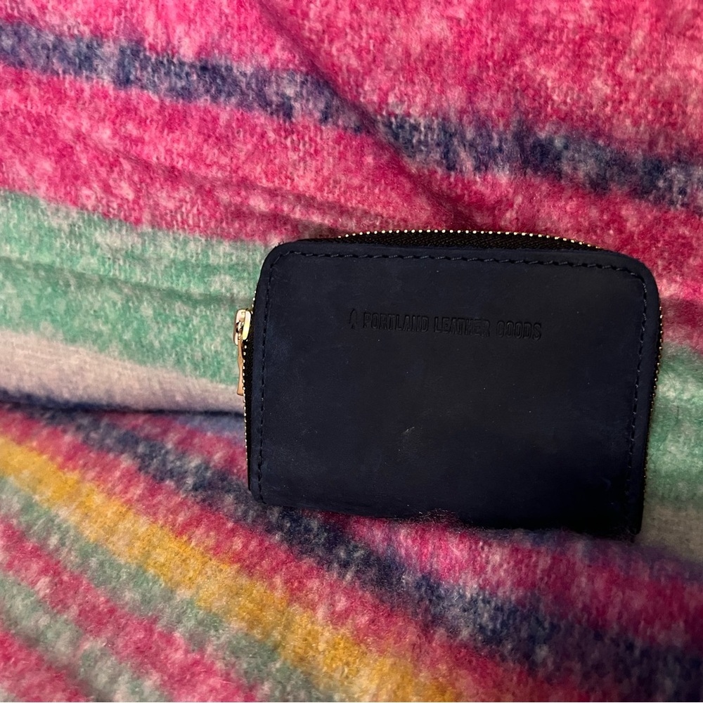 Portland Leather Goods Deep Water Small Zip Wallet